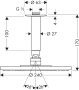 Hansgrohe Raindance S Overhead Shower 240 1jet with Ceiling Connector - Chrome