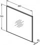 Ideal Standard 80cm Framed Mirror