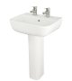 RAK Series 600 52cm 2 Tap Hole Basin