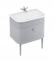 Burlington Bathrooms Chalfont Grey 75cm Single Drawer Vanity Unit