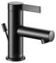 Keuco IXMO Single Lever Basin Mixer 60 with Pop-Up Waste (Pure Round Rosette) - Matt Black
