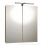 RAK Mirrors Solitaire Aluminium Single Mirrored Cabinet