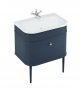 Burlington Bathrooms Chalfont Blue 75cm Single Drawer Vanity Unit