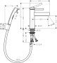 Hansgrohe Finoris Single Lever Basin Mixer 110 with Bidette Hand Shower & Shower Hose 160cm - Matt Black