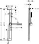 Hansgrohe Pulsify S Shower Set 100 1jet Ecosmart with Shower Bar 65cm - Chrome