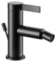 Keuco IXMO Single Lever Bidet Mixer with Pop-Up Waste (Pure Round Rosette) - Matt Black
