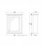 RAK Washington 600mm White Mirror Cabinet