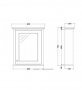 RAK Washington 600mm Cappuccino Mirror Cabinet