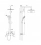 RAK Compact Round Thermostatic Exposed Shower Column, Fixed Head And Shower Kit