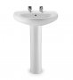 Roca Laura 560mm Basin 2 Tap Holes