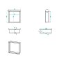 Scudo 300 x 300mm Inset Shower Niche - Gunmetal