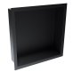 Scudo 300 x 300mm Inset Shower Niche - Matt Black