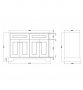 RAK Washington 1200mm Vanity Unit - Greige
