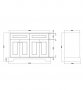 RAK Washington 1200mm Vanity Unit - Cappuccino