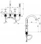 RAK Ella 4 Hole Deck Mounted Bath Shower Mixer