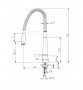 RAK Oslo Pull Out Side Lever Kitchen Sink Mixer Tap