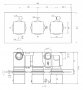 RAK Square Chrome Triple Outlet 3 Handle Thermostatic Concealed Shower Valve