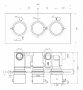 RAK Round Chrome Triple Outlet 3 Handle Thermostatic Concealed Shower Valve