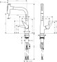 Hansgrohe Talis Select M51 Single Lever Kitchen Mixer with Pull-Out Spray - Chrome