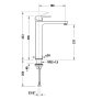 Duravit D-Code Single Lever Large FreshStart Basin Mixer w/ MinusFlow - Matt Black