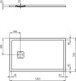 Ideal Standard UltraFlat Evo 1200 x 700mm Shower Tray - Silk White