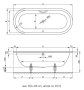Bette Starlet Flair 178 x 78 x 42cm Oval Bath with Leg Set