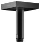 Keuco 100mm Ceiling Mounted Shower Arm with Square Rosette - Matt Black
