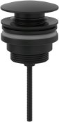 Villeroy & Boch Push-To-Open Basin Waste - Matt Black