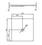 Bette Floor 900 x 800mm Rectangular Shower Tray