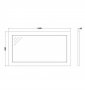 RAK Washington 1200mm Flat White Mirror