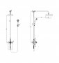 RAK Washington Exposed Thermostatic Shower Column With Fixed Head And Shower Kit