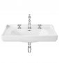 Roca Carmen 600 x 480mm White Satin Vanity Base Unit With Marble Counter Top And Basin