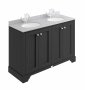 Bayswater 1200mm Matt Black 4 Door Basin Cabinet