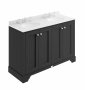 Bayswater 1200mm Matt Black 4 Door Basin Cabinet