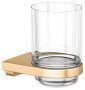 Keuco Collection Moll Tumbler Holder with Crystal-Glass - Brushed Brass