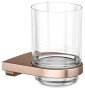 Keuco Collection Moll Tumbler Holder with Crystal-Glass - Brushed Red Gold
