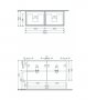 RAK Joy 120cm Urban Grey Wall Hung Basin Unit