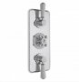 Bayswater White & Chrome Triple Concealed Valve with Diverter