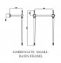 Harrogate 515mm Basin & Frame