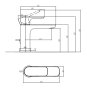 Villeroy & Boch O.Novo Single-Lever Basin Mixer - Chrome