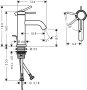 Hansgrohe Tecturis S Single Lever Basin Mixer 80 Coolstart Ecosmart+ with Pop-Up Waste Set - Matt White