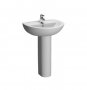 Vitra Layton One Tap Hole 45cm Cloakroom Basin