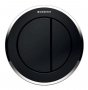 Geberit Type 10 Gloss Chrome/Black Dual Flush Button For 12 and 15cm Concealed Cistern