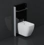 RAK Ecofix Black Obelisk Cabinet Cistern For Wall Hung Bidet