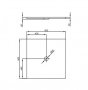 Bette Floor 900 x 900mm Square Shower Tray with T1 support - white