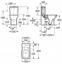 Roca Debba Close Coupled Toilet with Horizontal Outlet