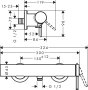 Hansgrohe Finoris Single Lever Shower Mixer for Exposed Installation - Matt White