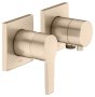 Keuco Edition 11 Single Lever Mixer Set Up 2-Way with Wall Outlet for Shower Hose - Brushed Bronze