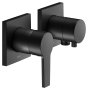 Keuco Edition 11 Single Lever Mixer Set Up 2-Way with Wall Outlet for Shower Hose - Matt Black