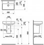 Laufen Pro S 450 x 340mm Small Basin with Ground Base